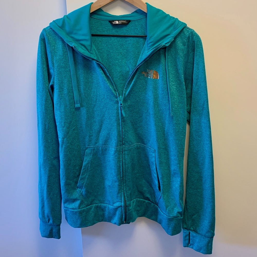The North Face Teal Zip Up
